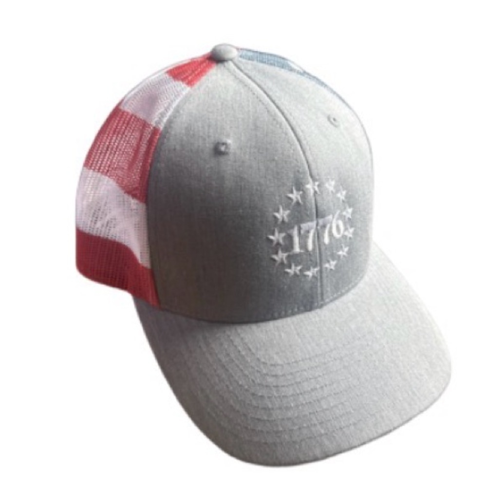 Richardson Betsey Ross 13 star 1776 Patriotic mesh SnapBack ball cap